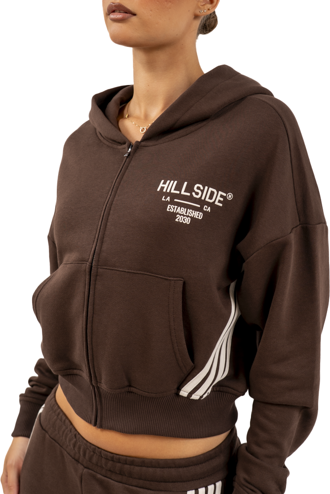 Hillside the Label Stripe Track Vest Wit
