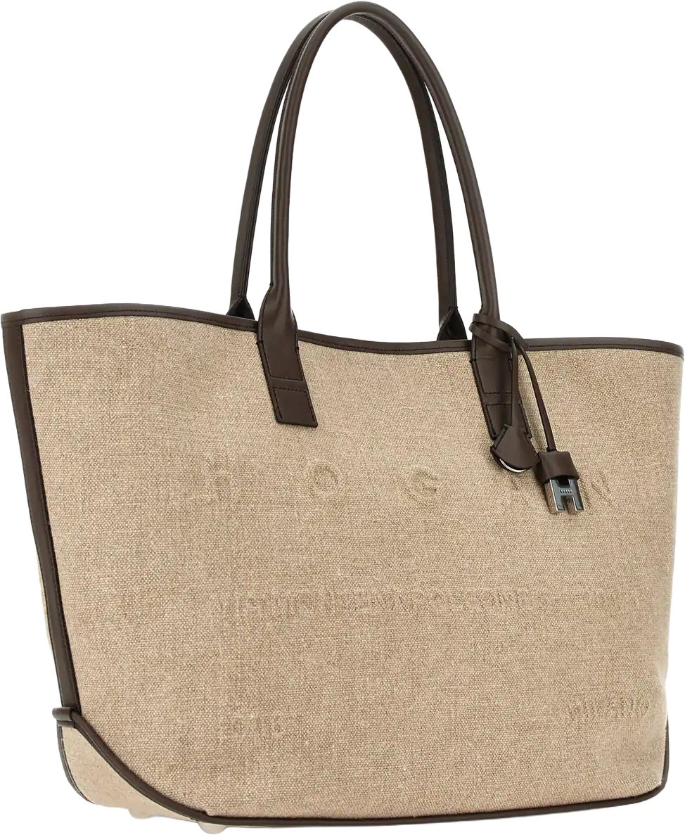 HOGAN Mastice Address Shopping Media Linen Shopping Bag Neutraal