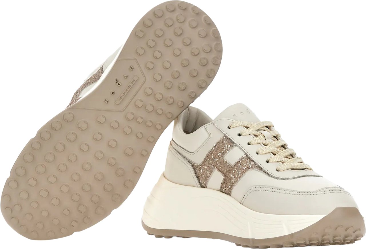 HOGAN Flat Shoes Yogurt Wit