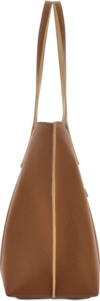 HOGAN Cuoio Script Shopping Media Shopping Bag Bruin