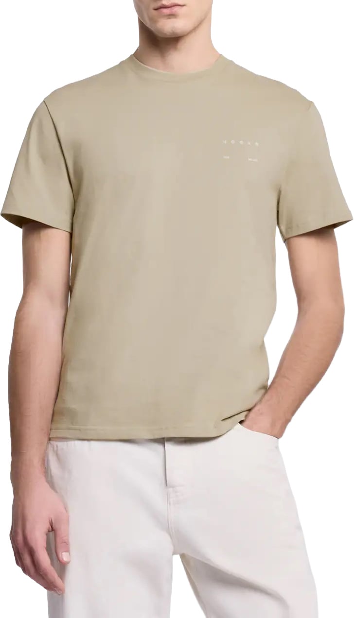 HOGAN T-Shirts And Polos Ecru Beige