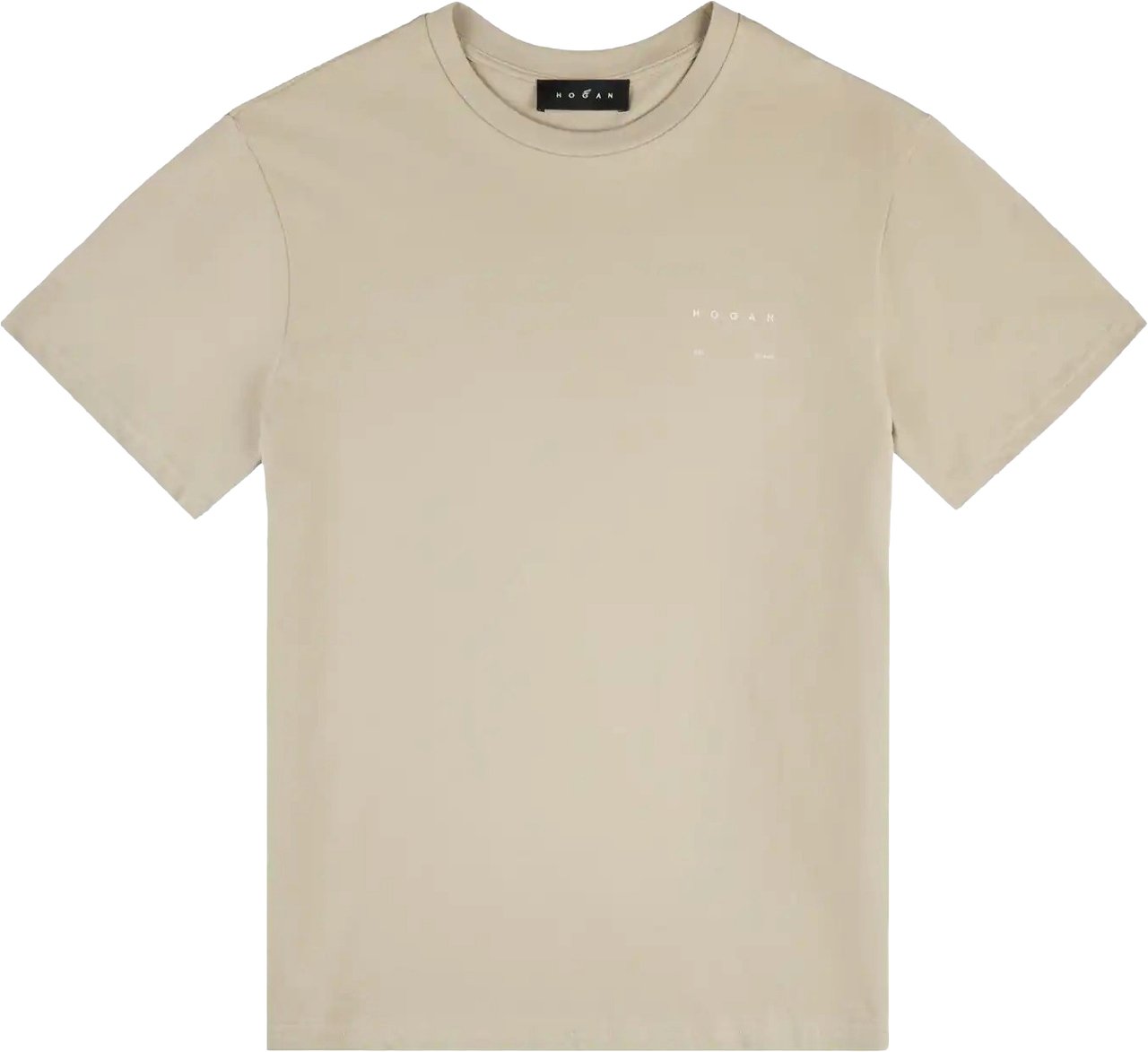 HOGAN Ecru T-Shirt With Regular Fit Neutraal