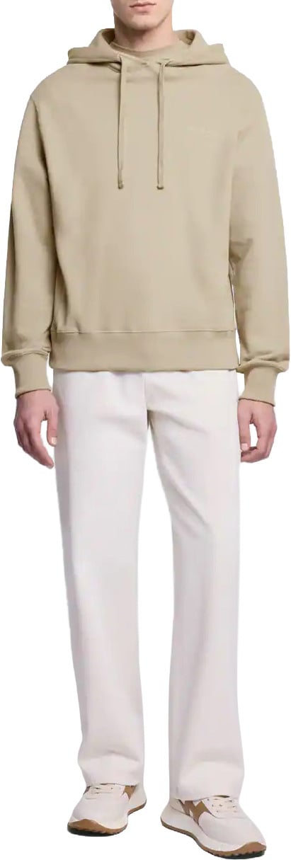 HOGAN Ecru Hoodie Sweatshirt Neutraal