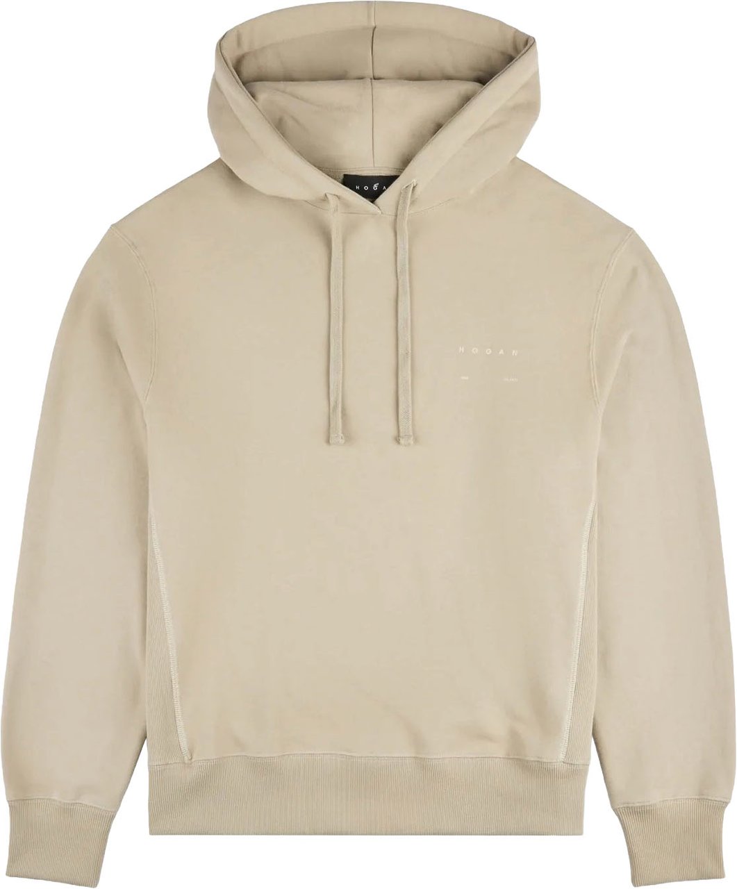 HOGAN Ecru Hoodie Sweatshirt Neutraal