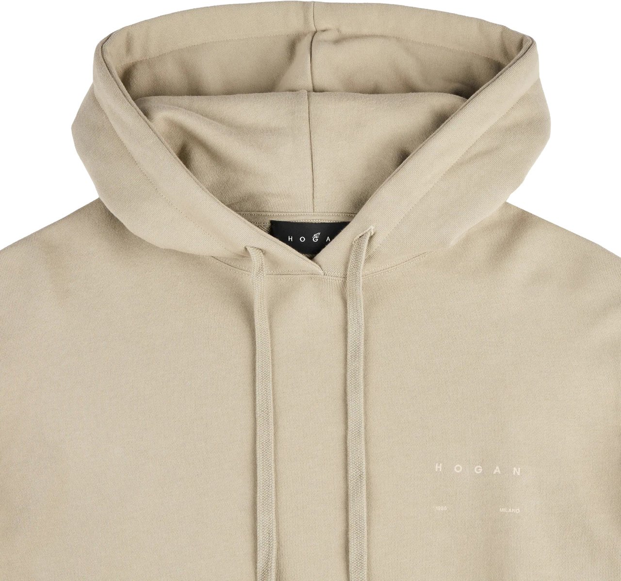 HOGAN Ecru Hoodie Sweatshirt Neutraal