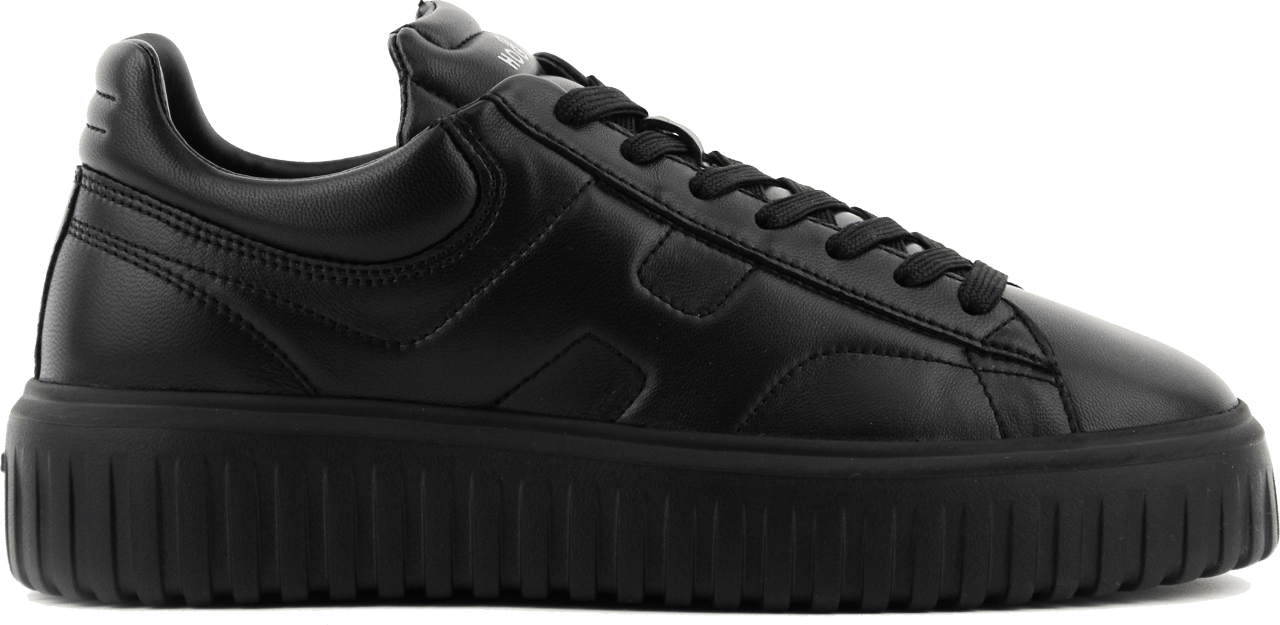 HOGAN H-stripes Black Leather Zwart