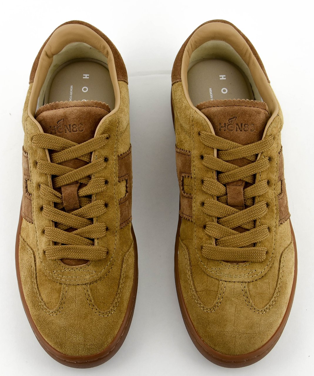 HOGAN Cool Sneaker Brown Croc Suede Bruin