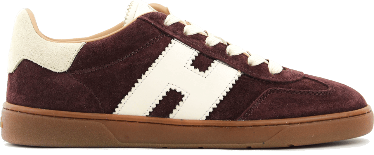 HOGAN Cool Sneaker Bordo Suede Rood