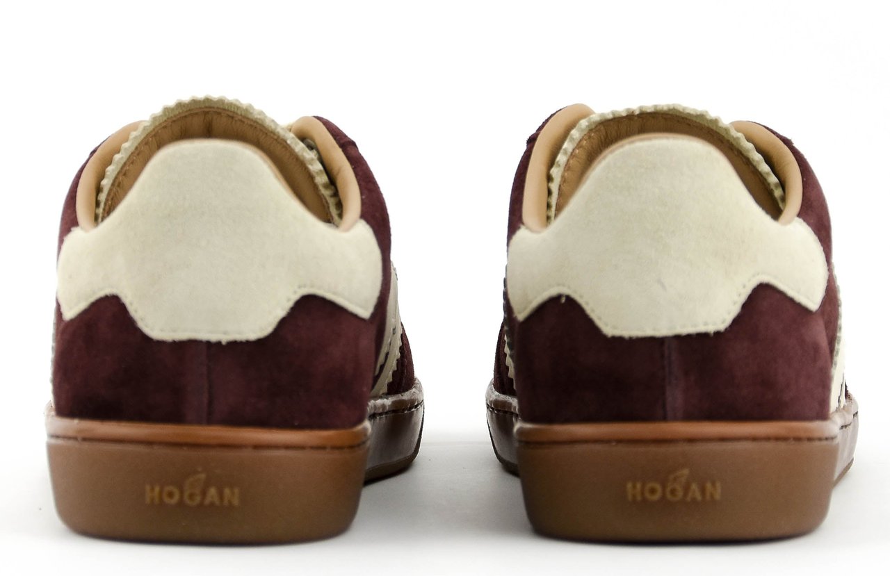 HOGAN Cool Sneaker Bordo Suede Rood
