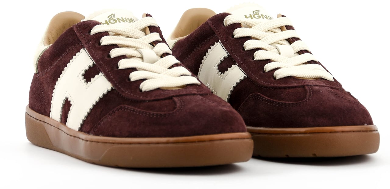 HOGAN Cool Sneaker Bordo Suede Rood