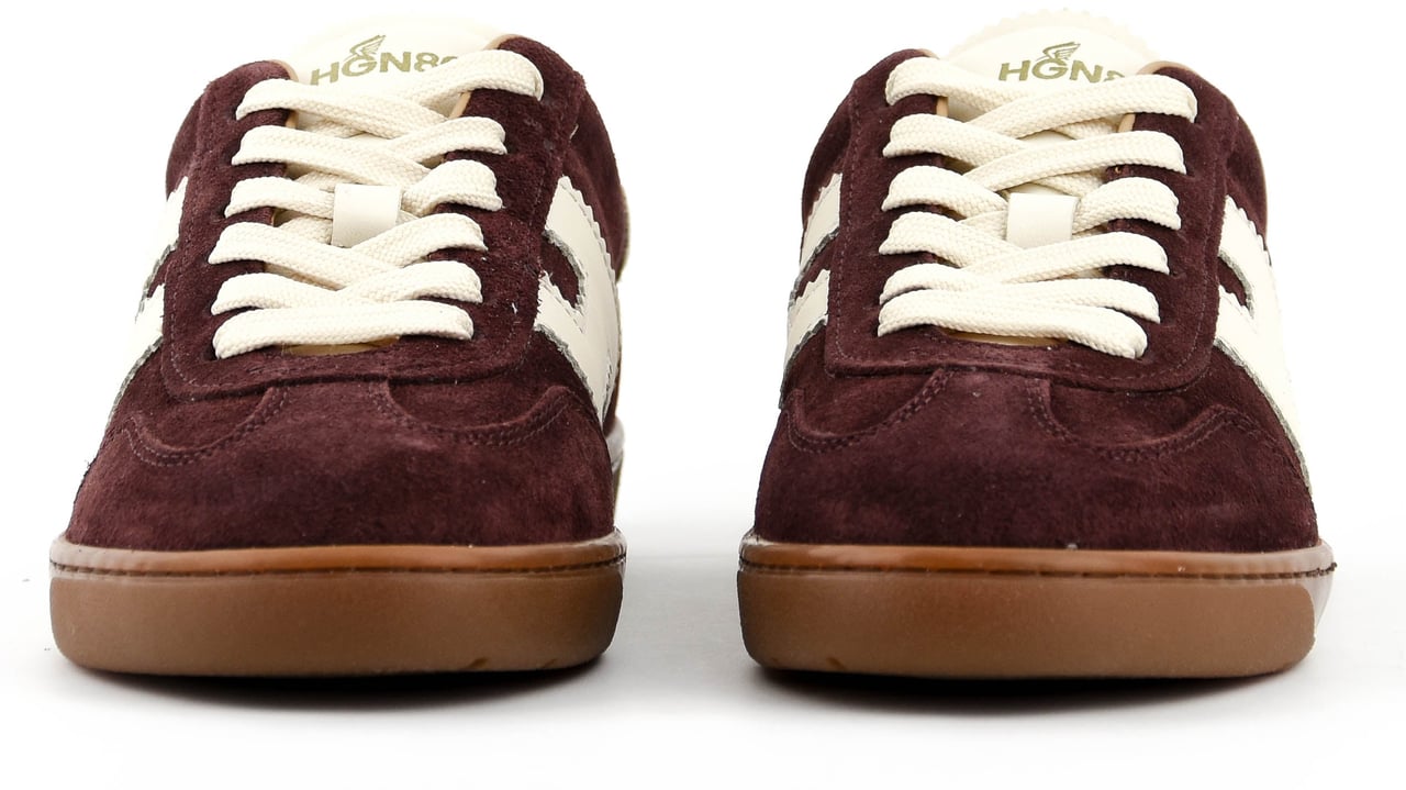 HOGAN Cool Sneaker Bordo Suede Rood