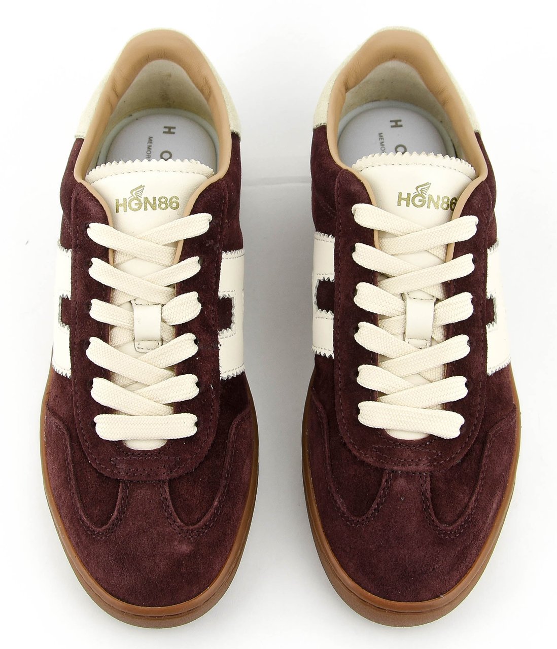 HOGAN Cool Sneaker Bordo Suede Rood
