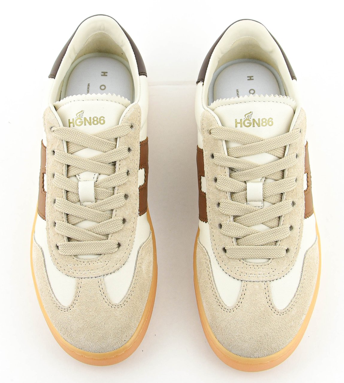 HOGAN Cool Sneaker White Brown Wit