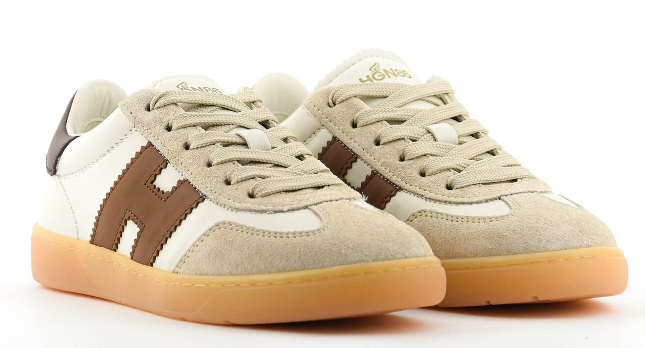 HOGAN Cool Sneaker White Brown Wit