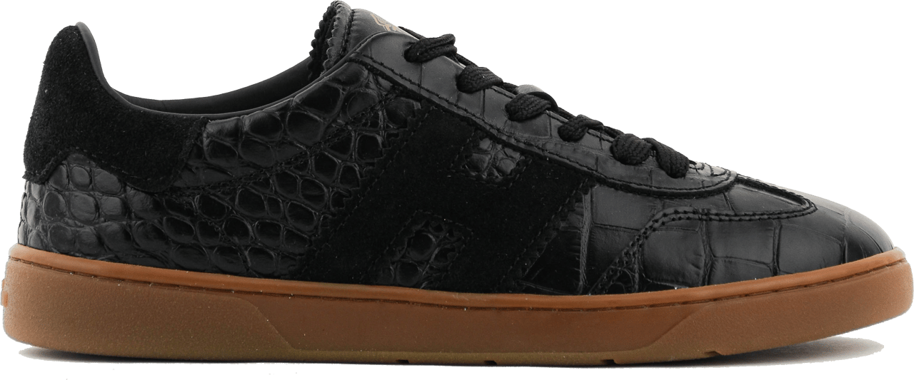 HOGAN Cool Sneaker Black Croc Zwart