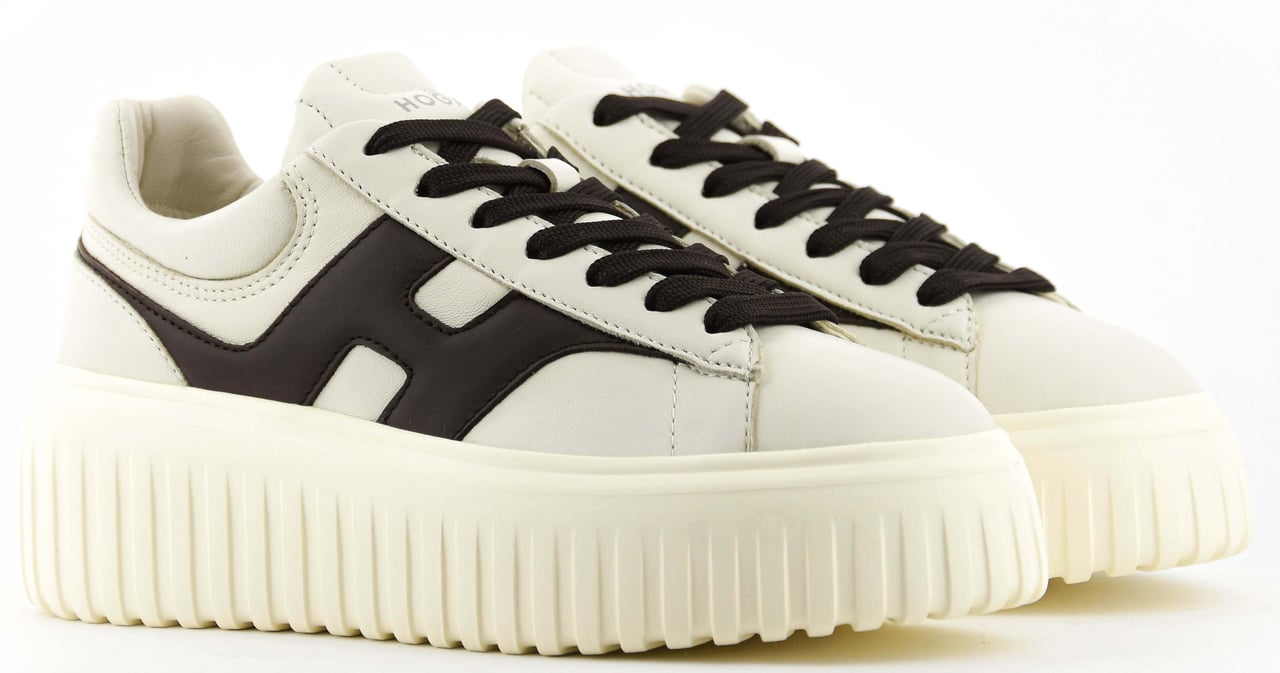 HOGAN H-stripes White Brown Wit