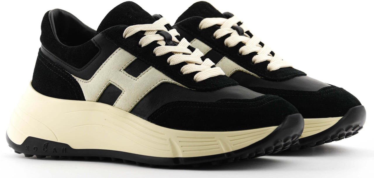 HOGAN H669 Running Sneaker Black Zwart