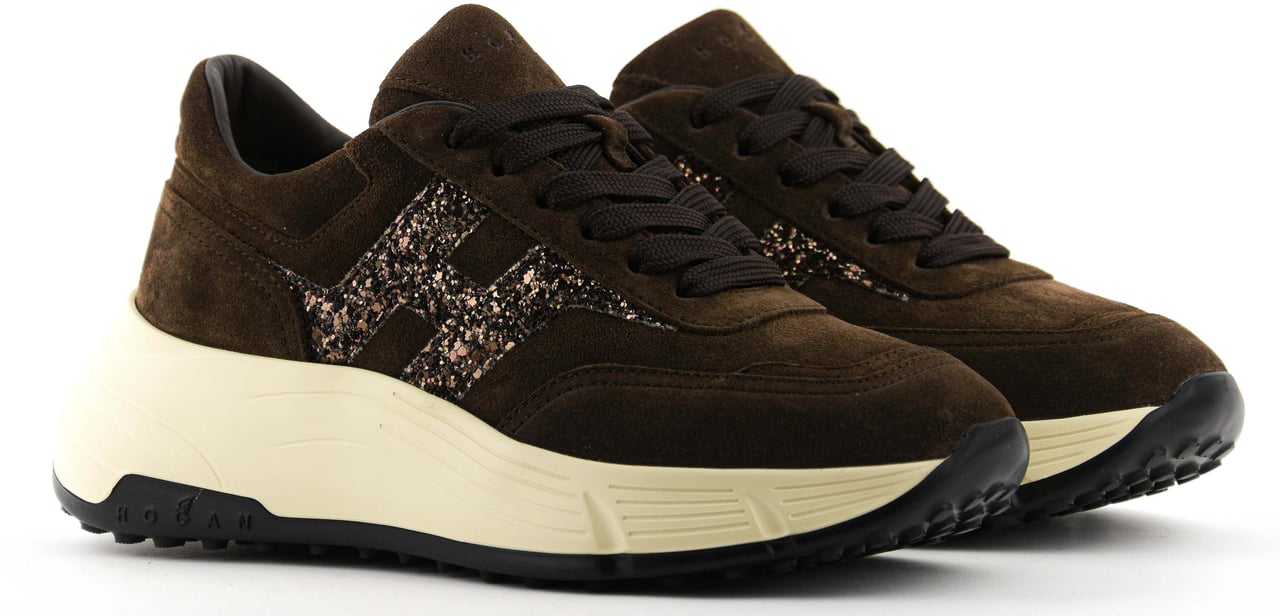 HOGAN H669 Running Brown Suede Bruin