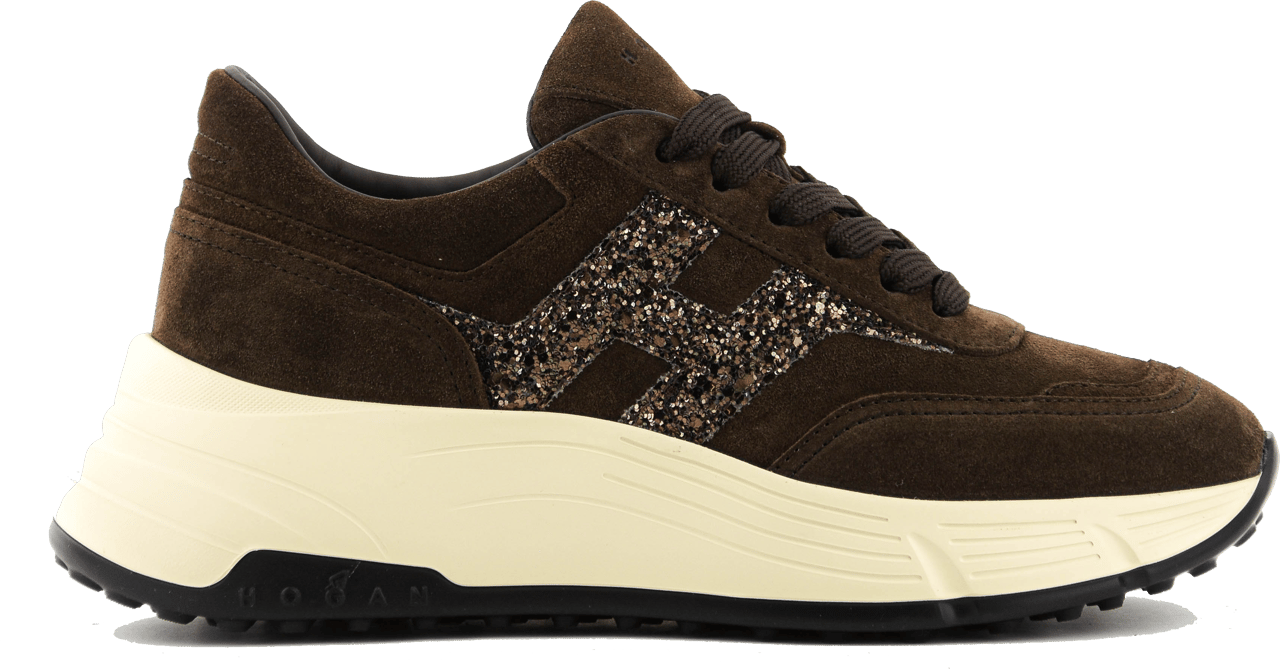 HOGAN H669 Running Brown Suede Bruin