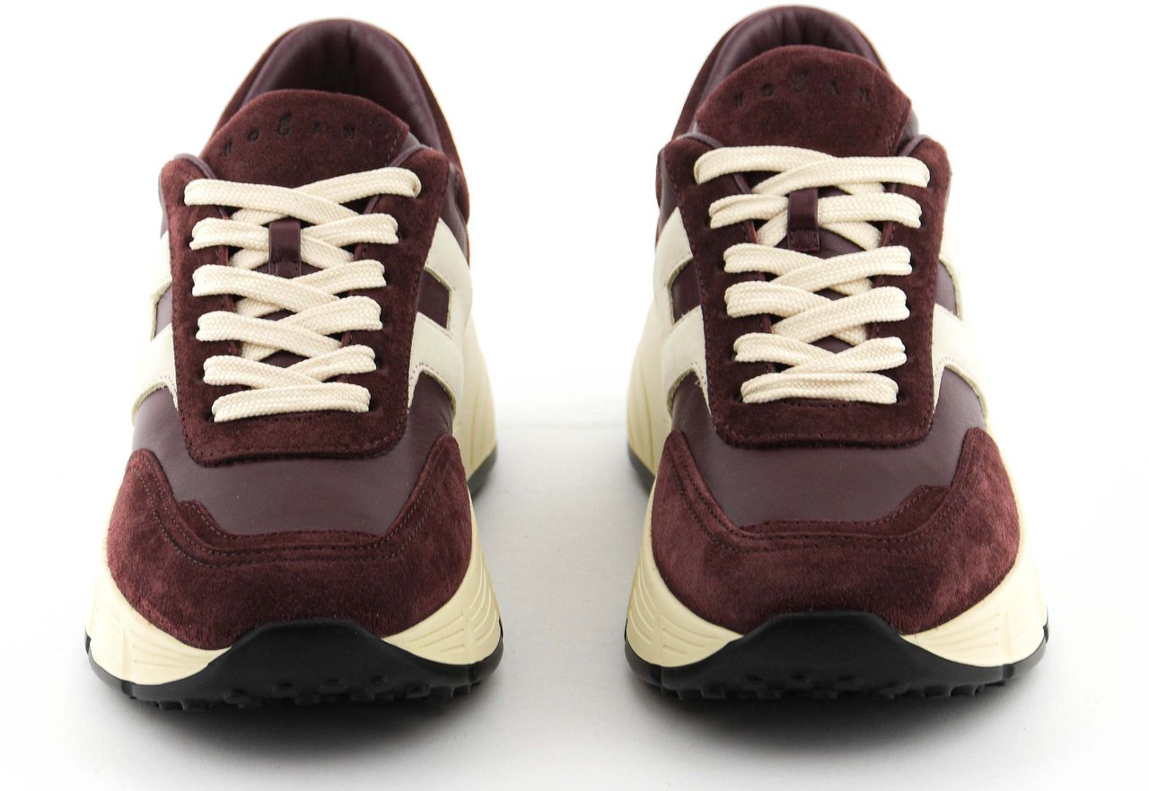 HOGAN H669 Running Bordo Leather Rood