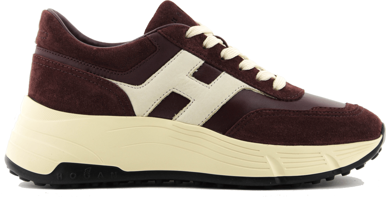 HOGAN H669 Running Bordo Leather Rood