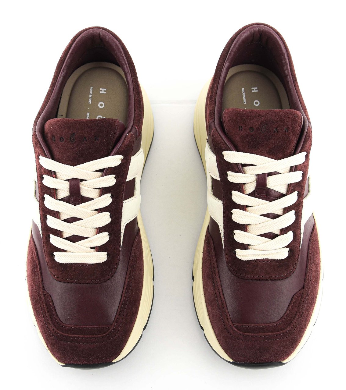 HOGAN H669 Running Bordo Leather Rood
