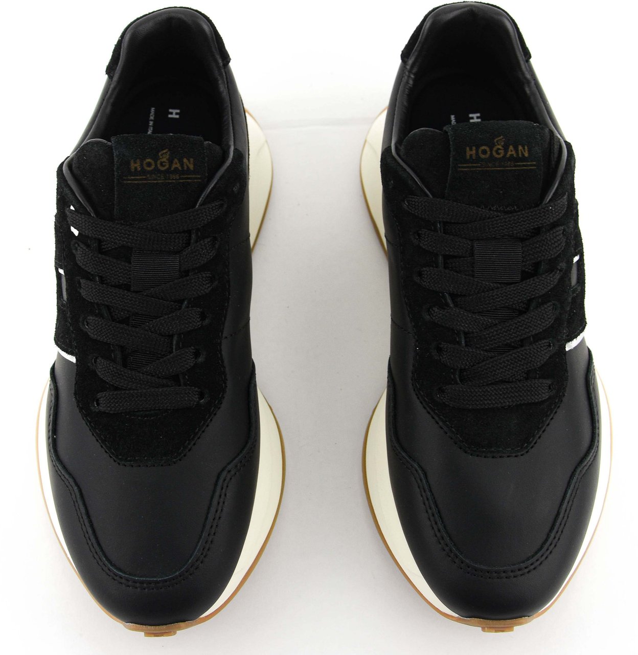 HOGAN H641 Running Black Leather Zwart