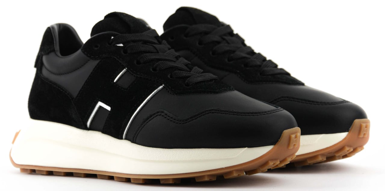 HOGAN H641 Running Black Leather Zwart