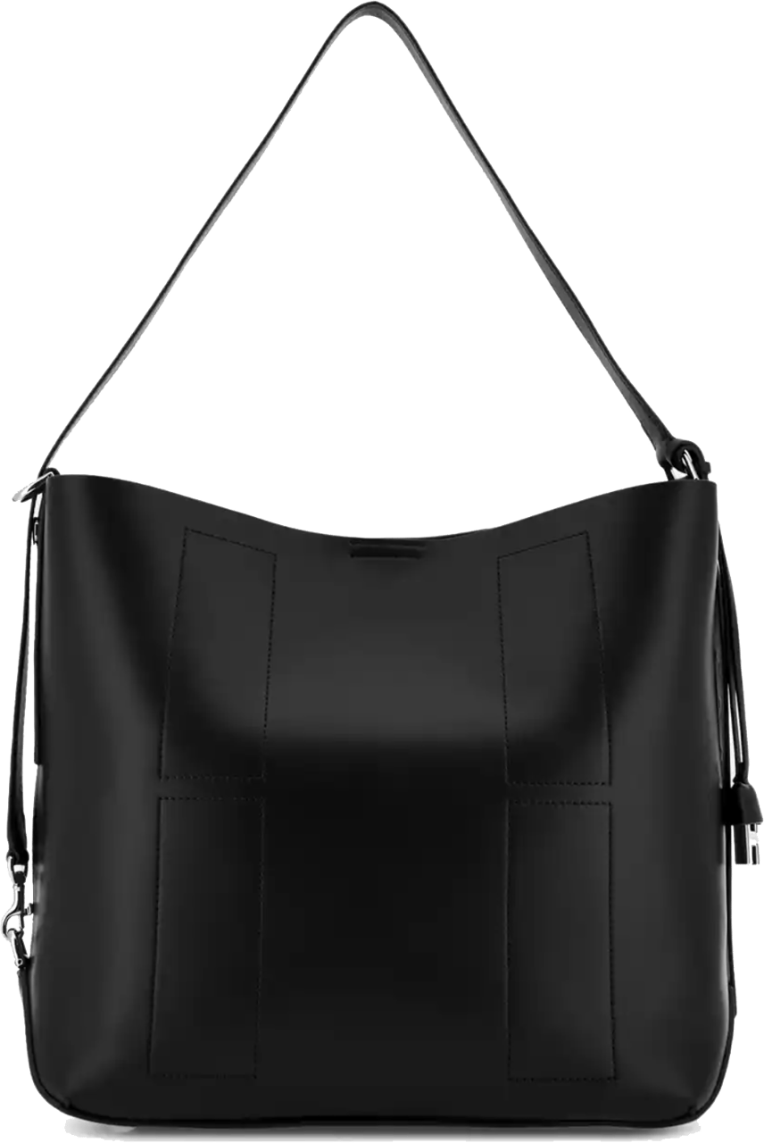 HOGAN Hocket Hobo Bag Medium Black Zwart