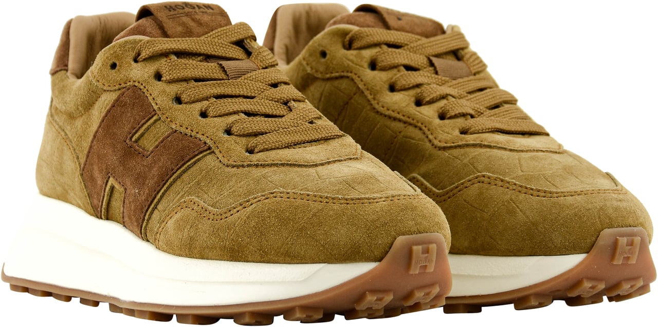 HOGAN H641 Running Croc Tan Bruin