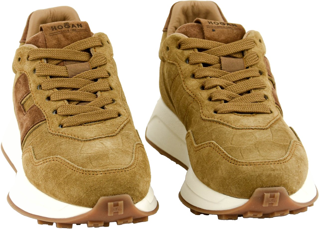HOGAN H641 Running Croc Tan Bruin
