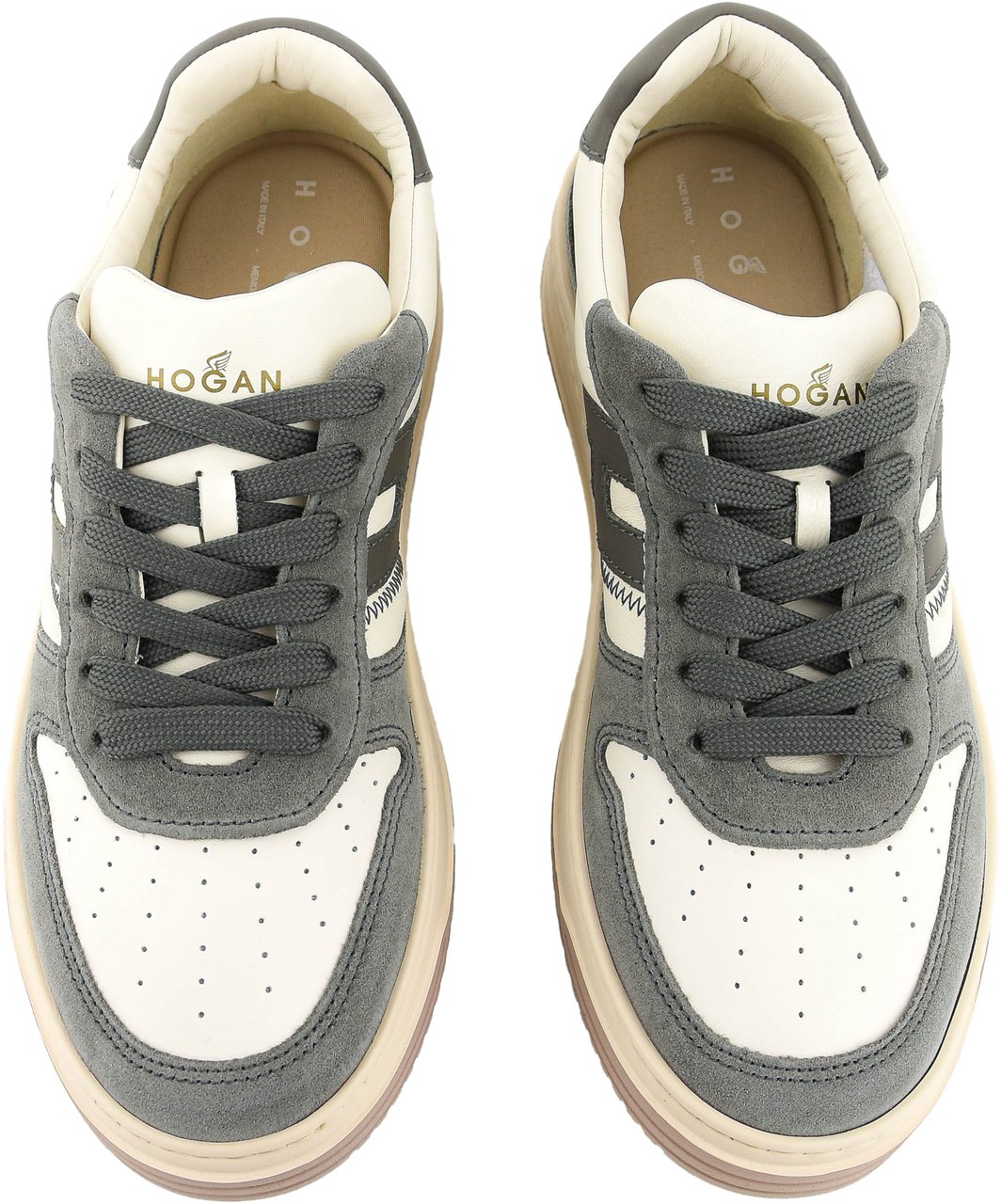 HOGAN H630 Sneaker Grey Offwhite Grijs