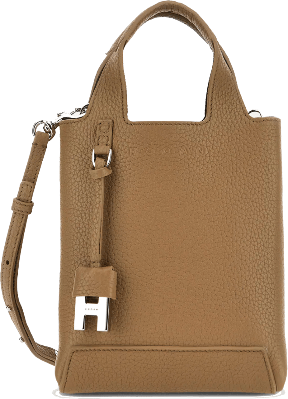 HOGAN Shopping Bag Mini Taupe Beige