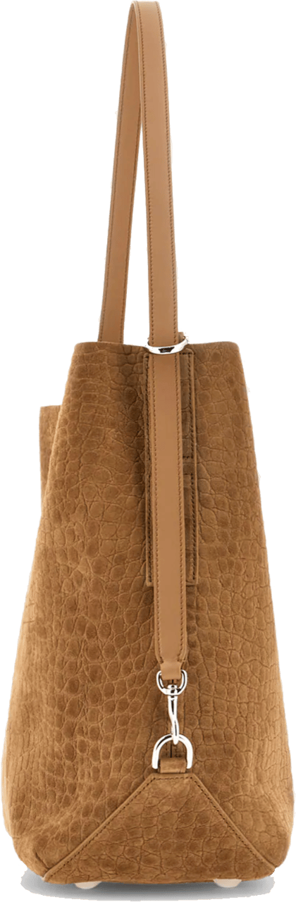 HOGAN Hocket Hobo Bag Medium Camel Suede Beige