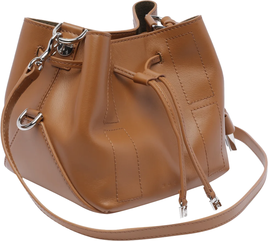 HOGAN Hocket Bucket Bag Mini Cognac Divers