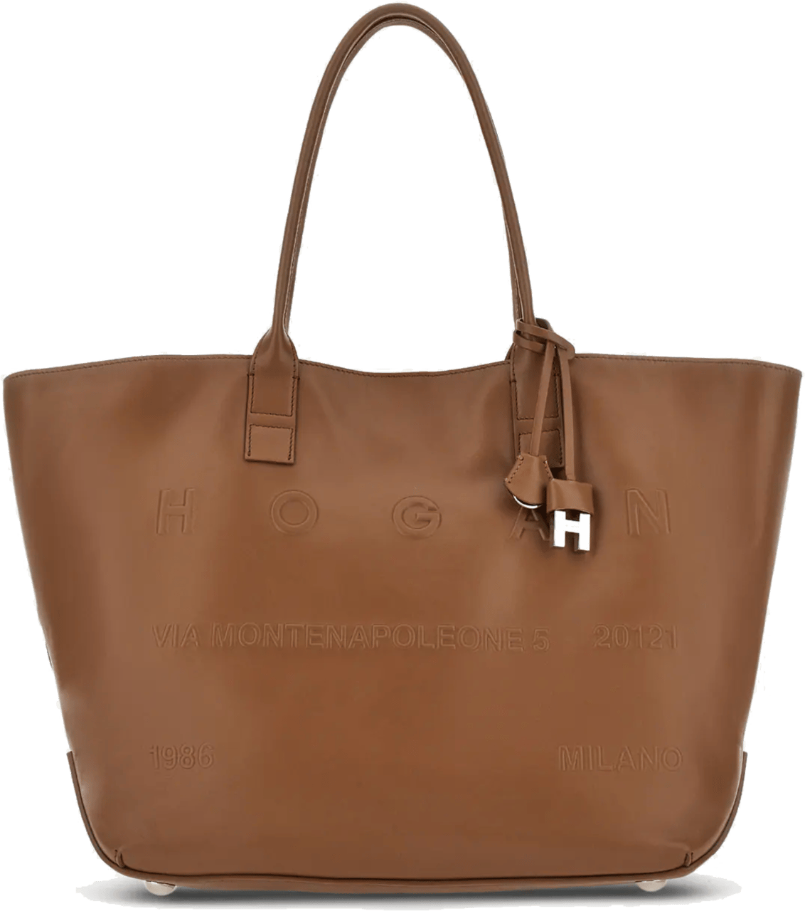 HOGAN Address Shopping Bag Medium Tan Divers