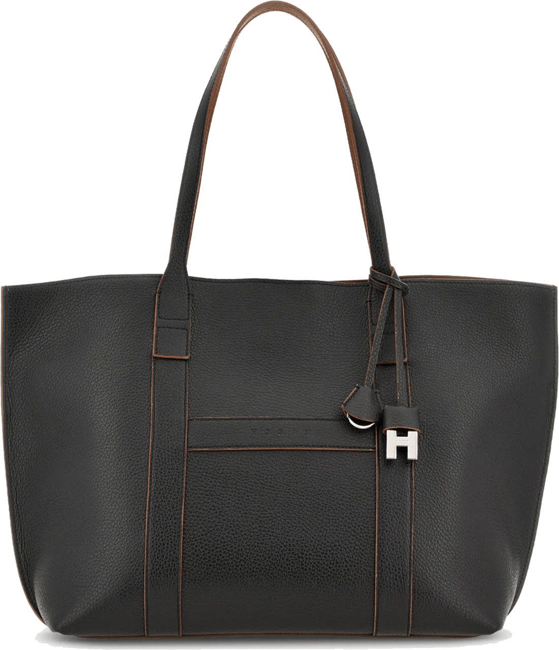 HOGAN Script Shopping Bag Black Zwart
