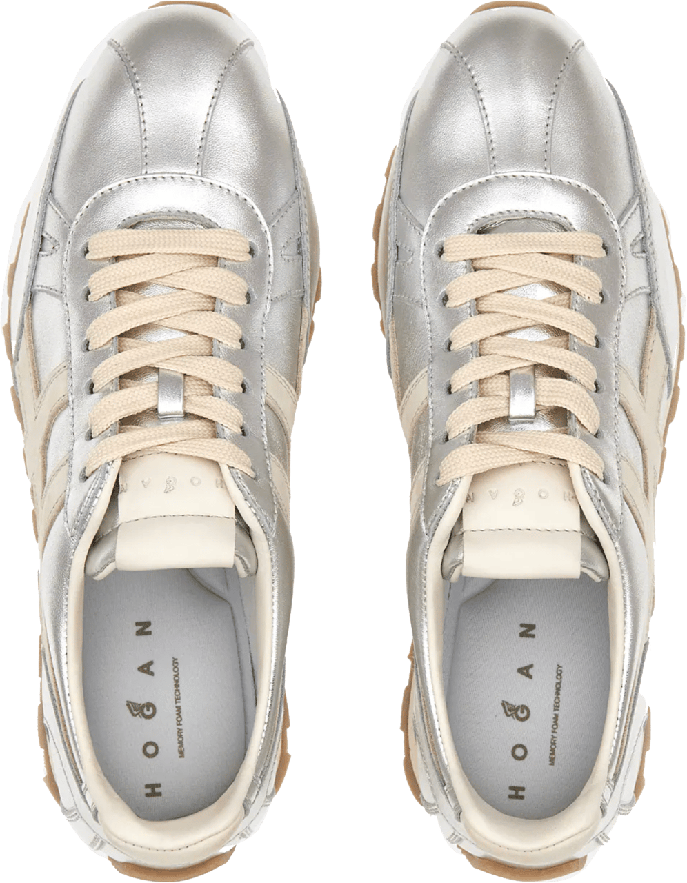 HOGAN H701 Sneaker Silver Zilver