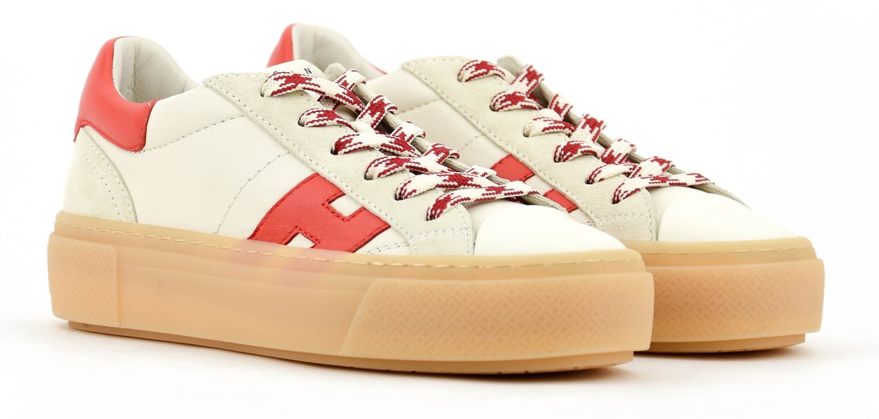 HOGAN Crosswind Sneaker White Red Wit