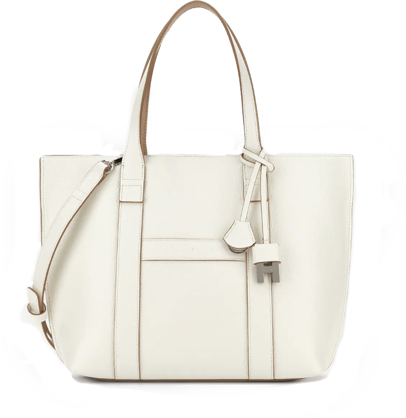 HOGAN Script Shopping Bag Bianco Wit