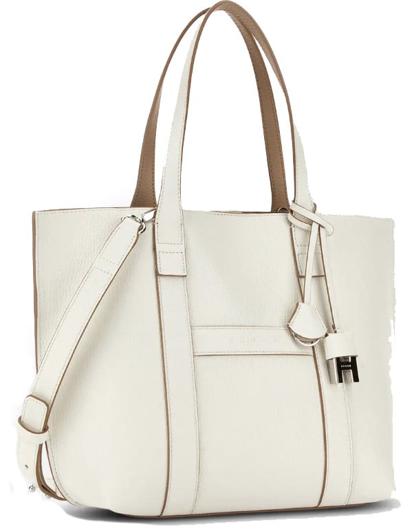HOGAN Script Shopping Bag Bianco Wit