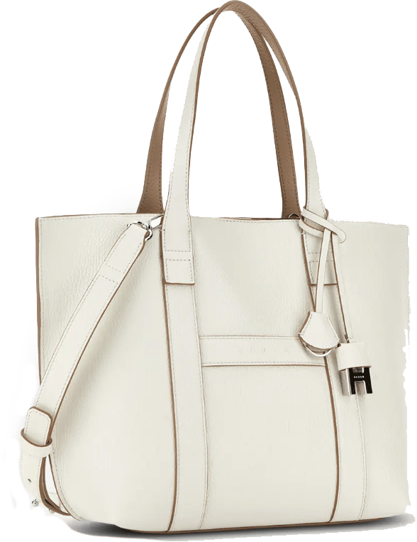 HOGAN Script Shopping Bag Bianco Wit