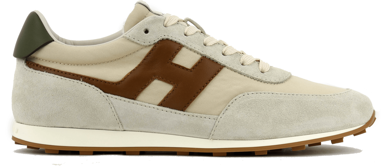 HOGAN Athletic Sneaker White Brown Green Wit