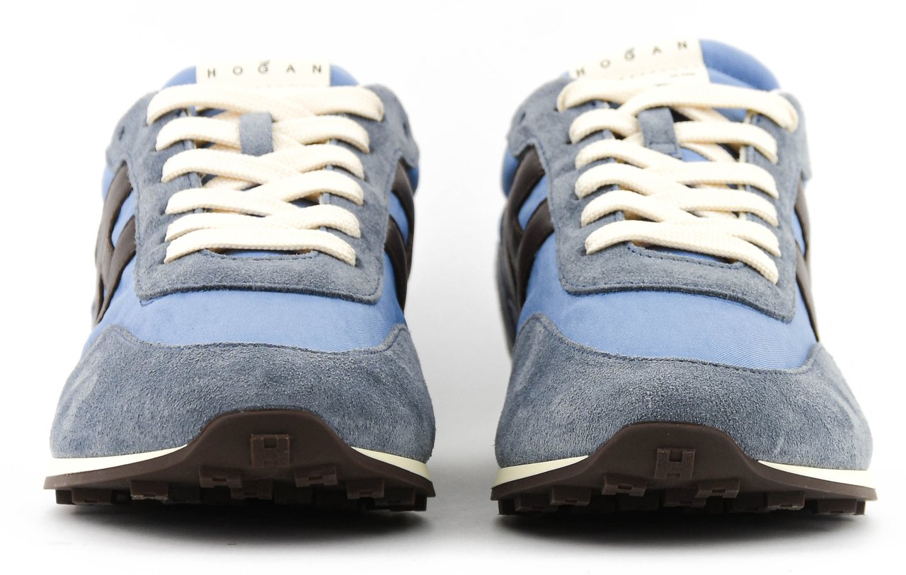 HOGAN Athletic Sneaker Blue Brown Blauw