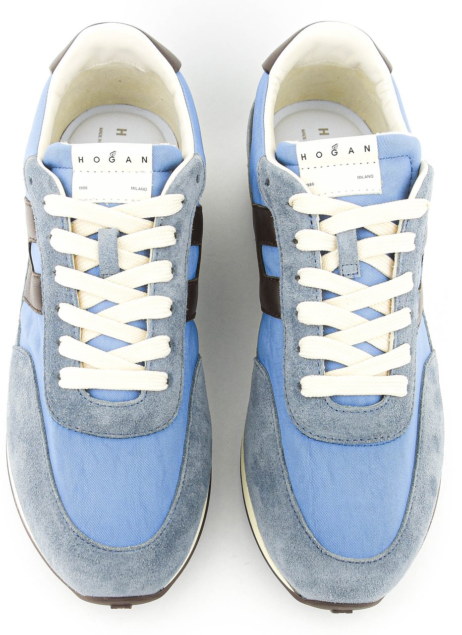 HOGAN Athletic Sneaker Blue Brown Blauw