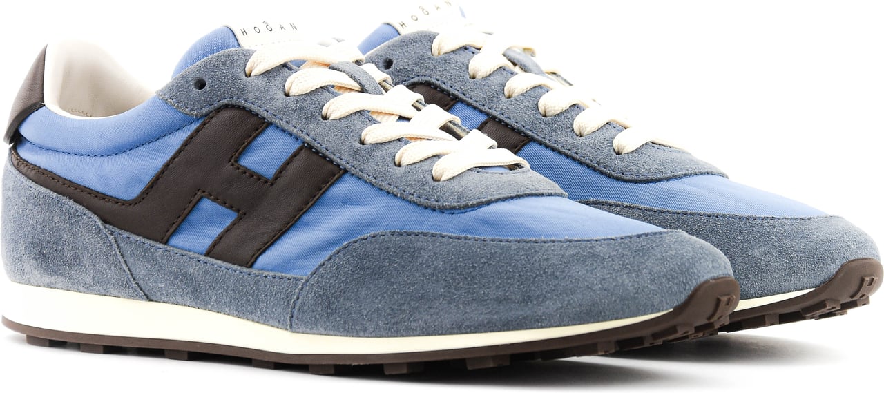 HOGAN Athletic Sneaker Blue Brown Blauw