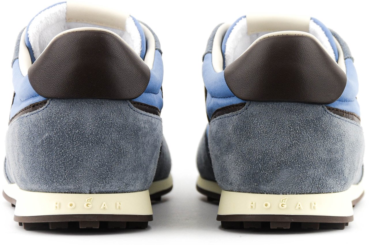 HOGAN Athletic Sneaker Blue Brown Blauw