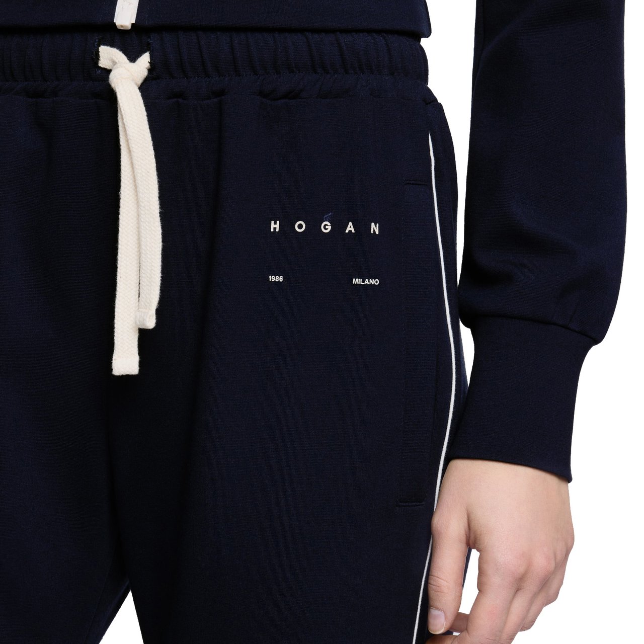 HOGAN Milano Trousers Navy Blauw