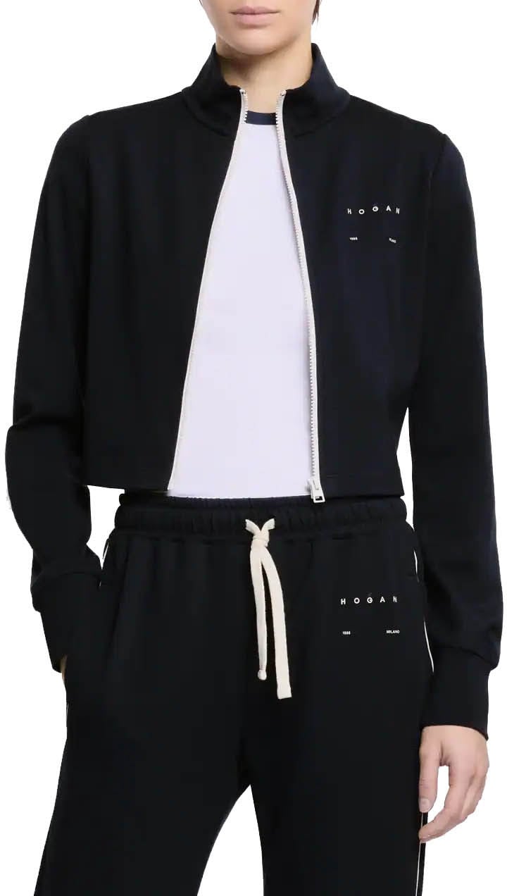 HOGAN Milano Zip Sweatshirt Blauw