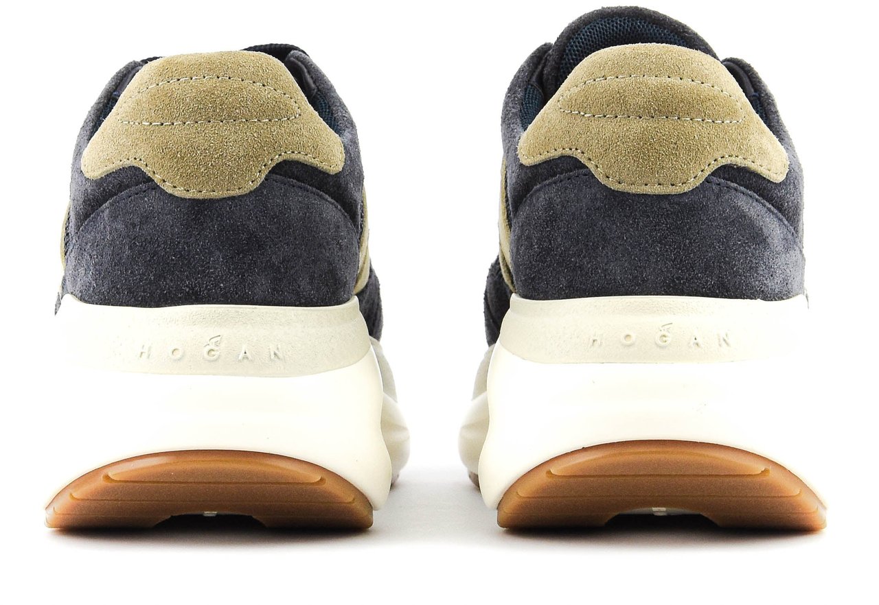 HOGAN Maxi Active Dark Blue Suede Blauw